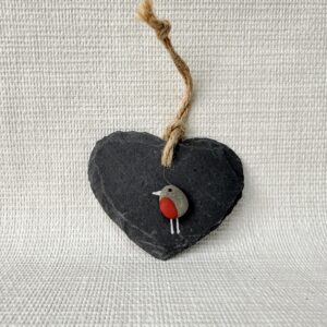 Slate Decoration - Robin