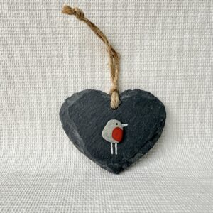 Slate Decoration - Robin