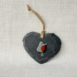 Slate Decoration - Robin