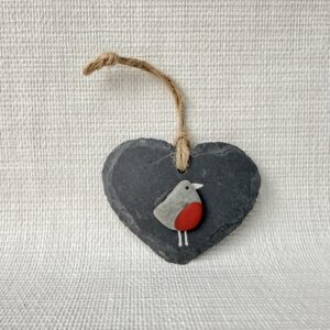 Slate Decoration - Robin