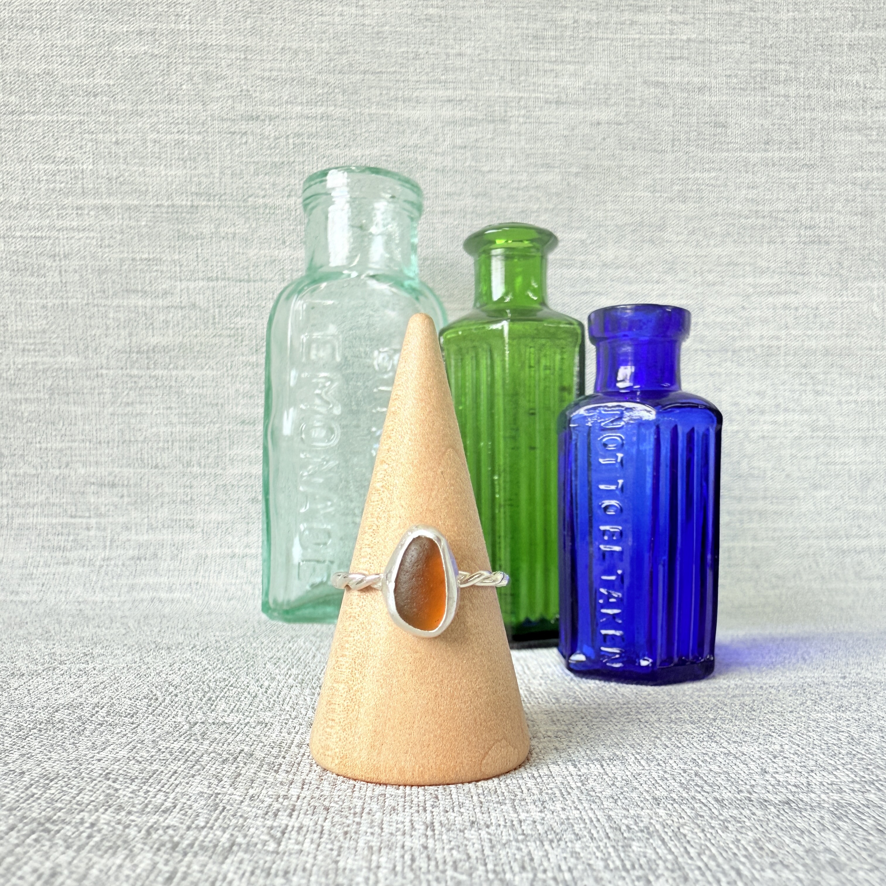 Size M - Sea Glass Ring
