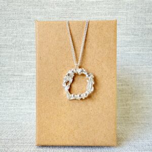 Organic Molten Silver Necklace