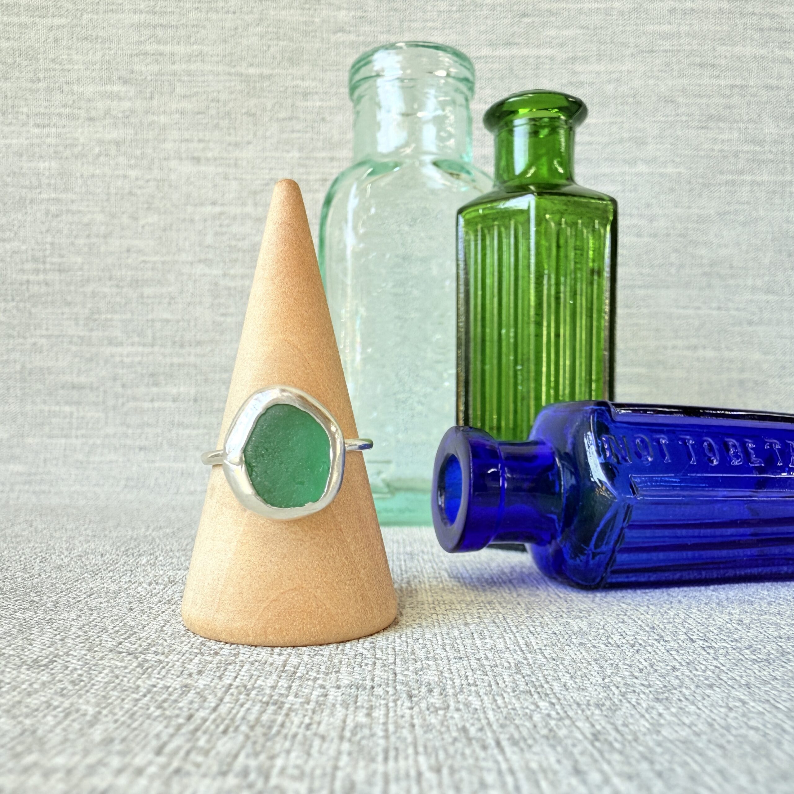 Size M - Sea Glass Ring