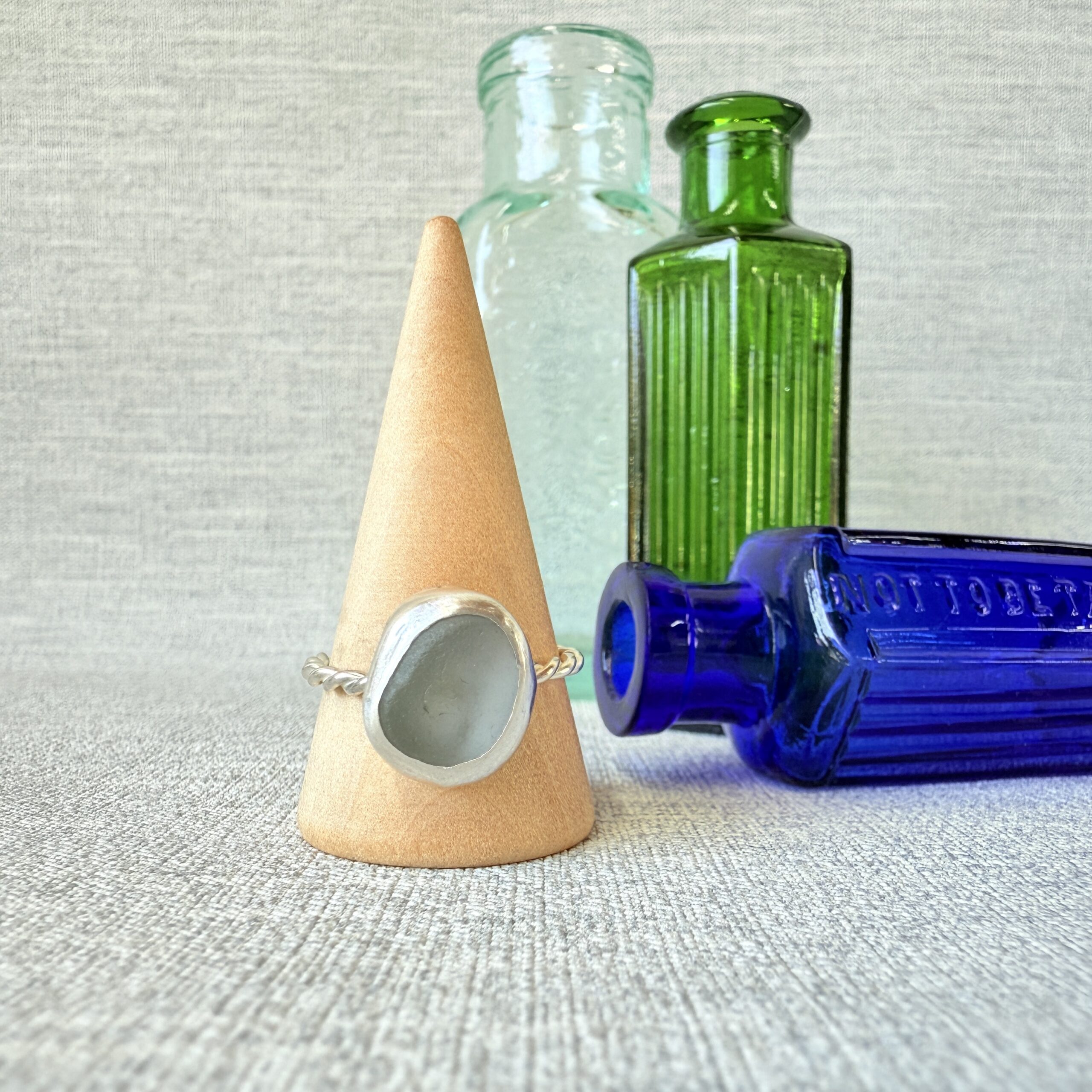Size T - Sea Glass Ring