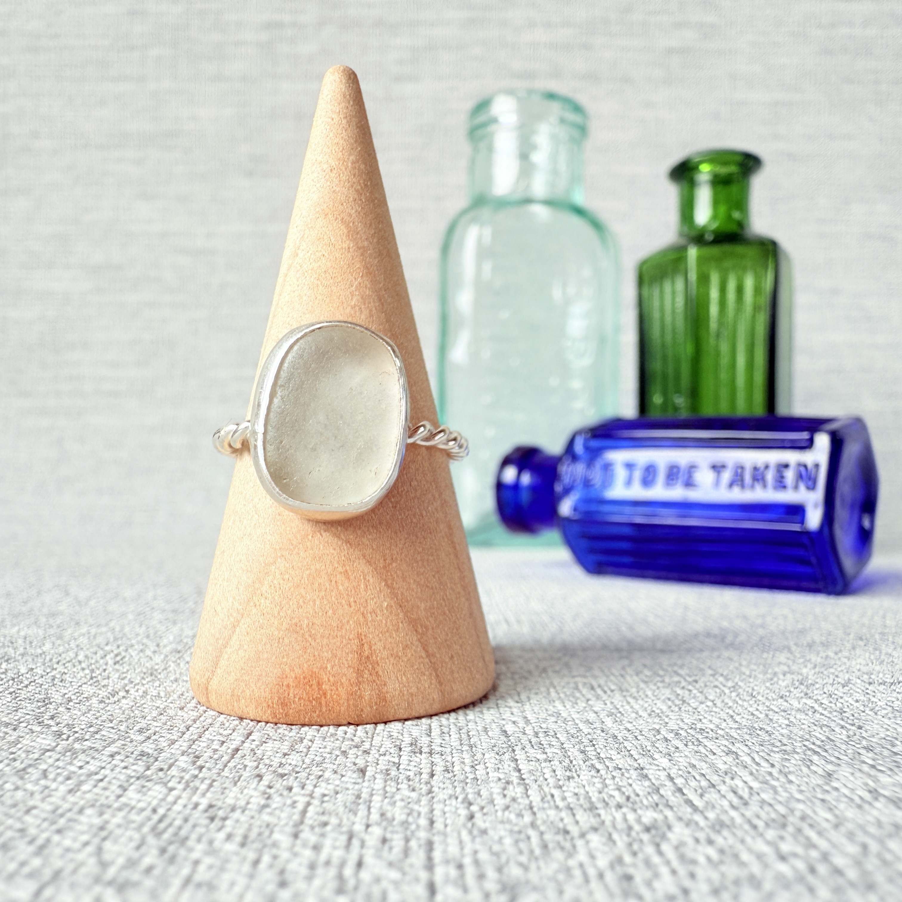 Size N - Sea Glass Ring