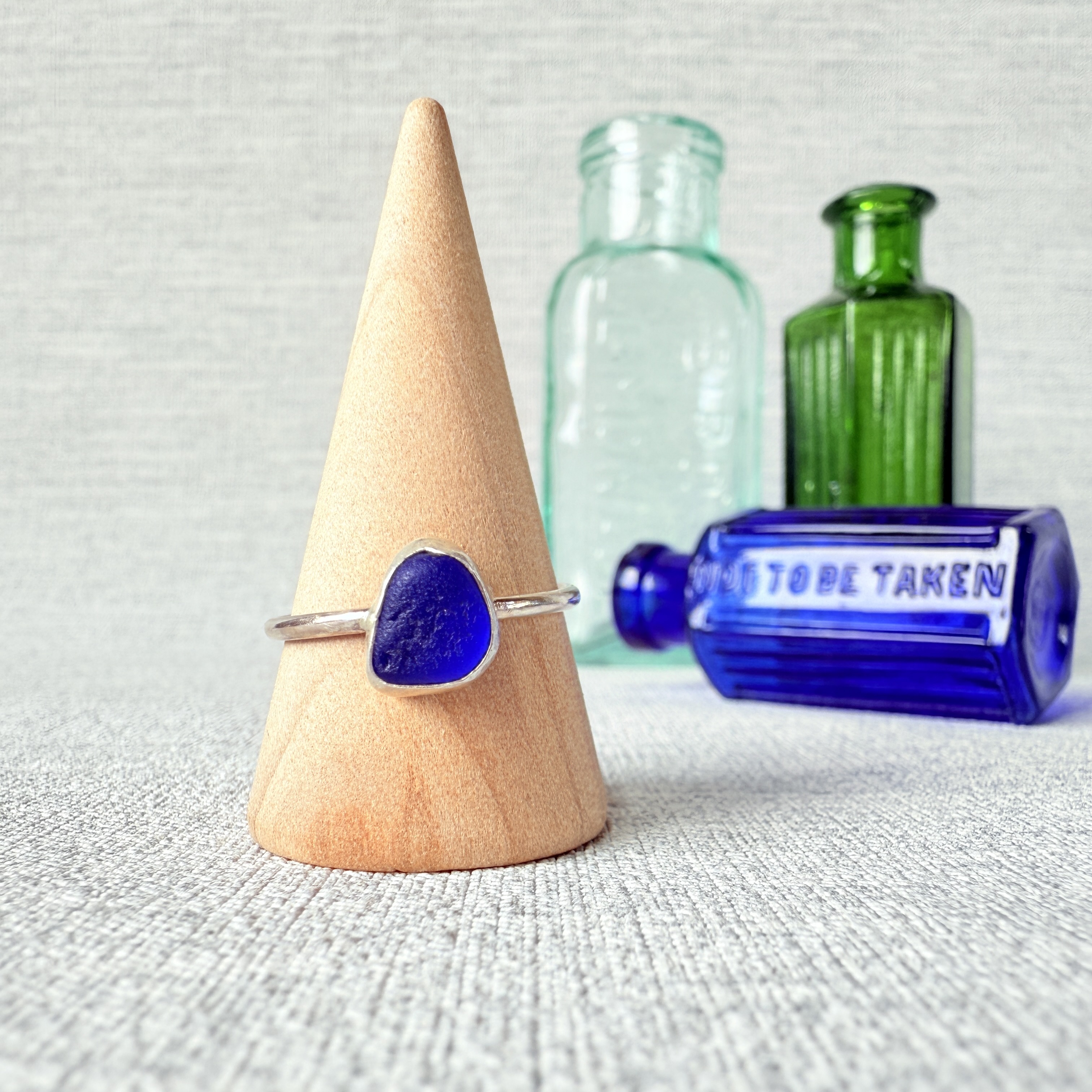 Size S - Sea Glass Ring