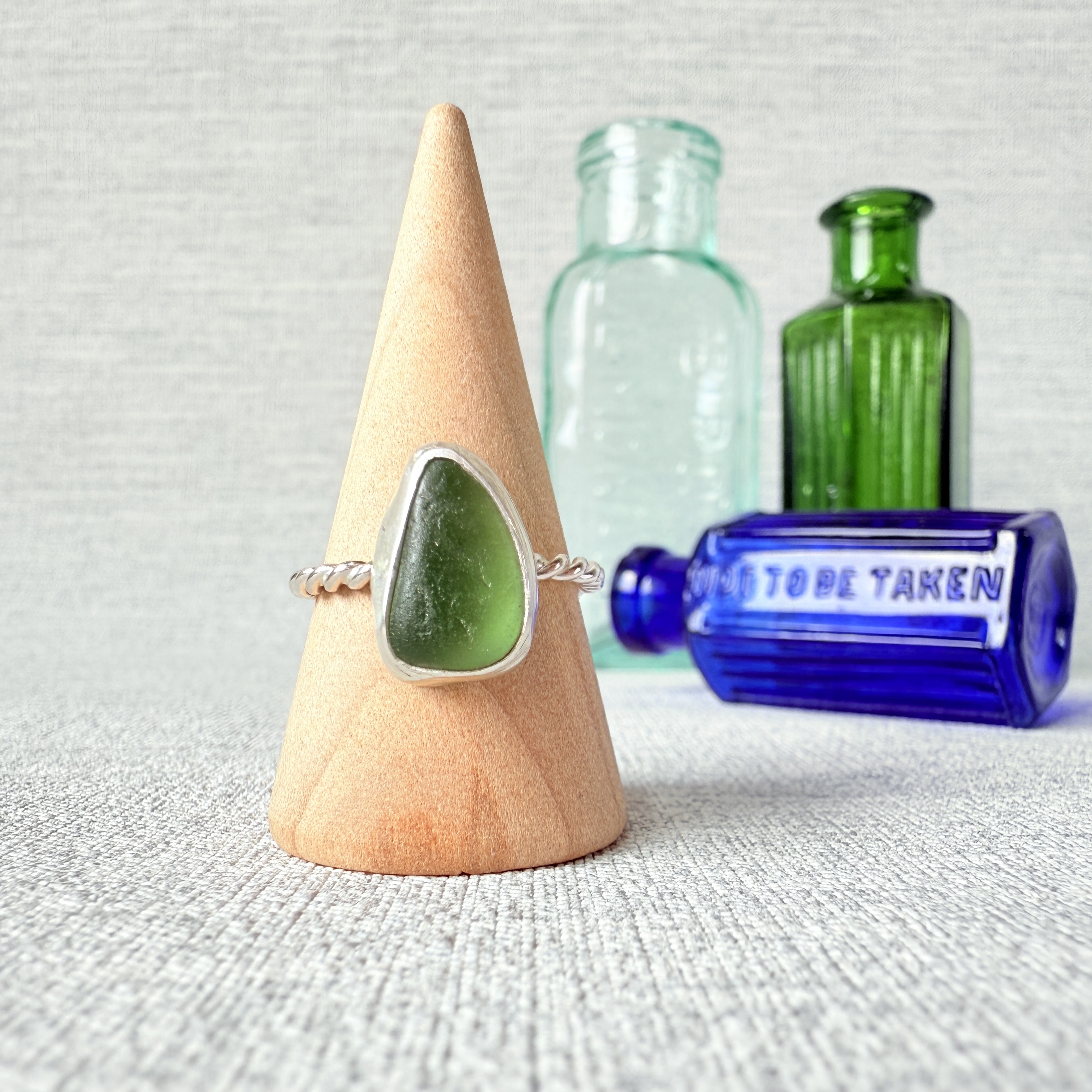 Size Q - Sea Glass Ring