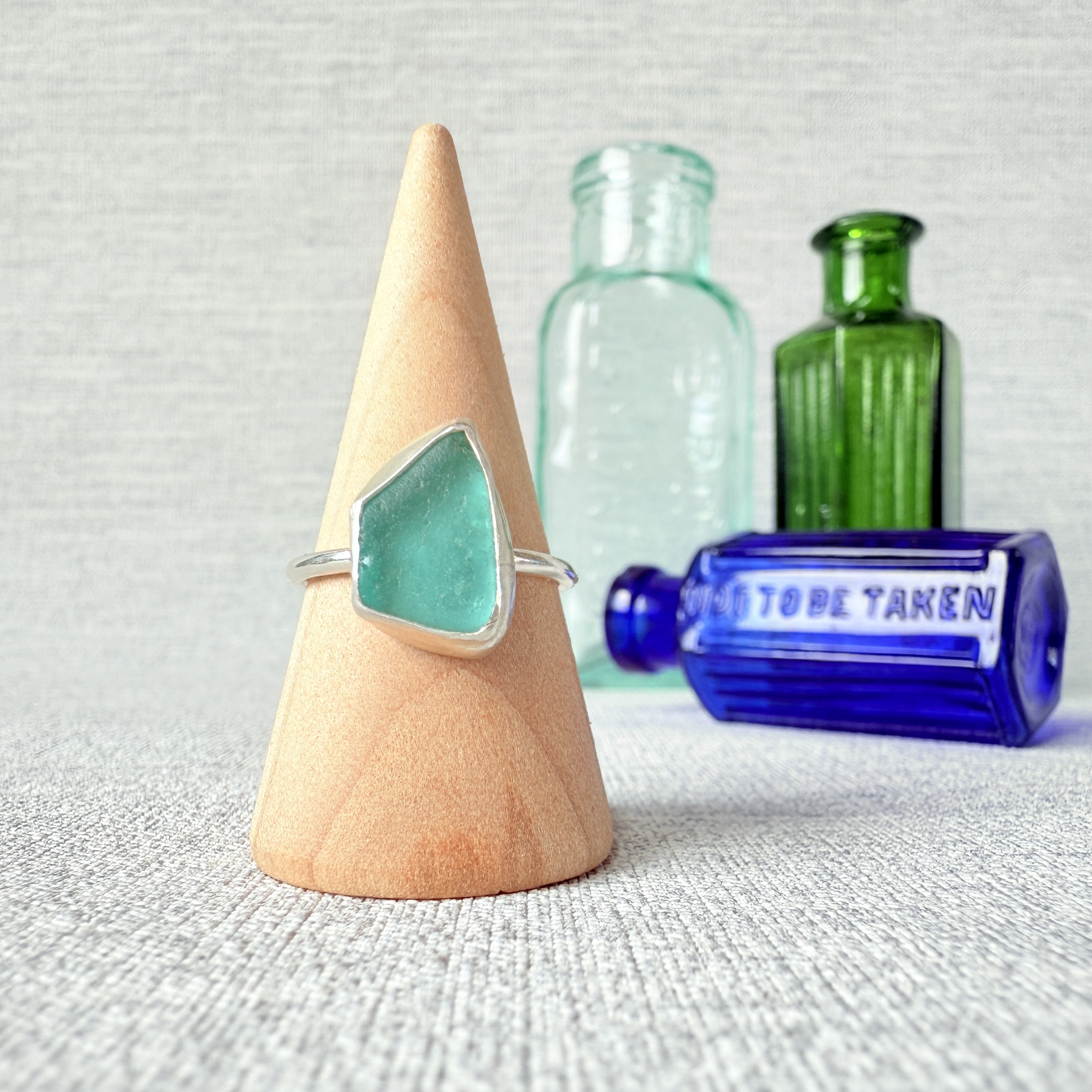 Size N - Sea Glass Ring