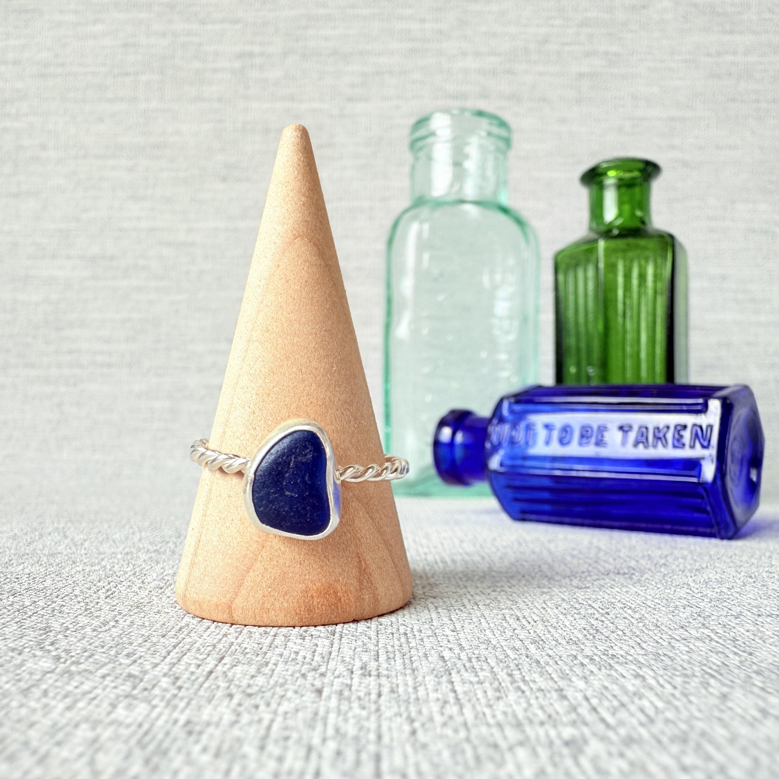 Size U - Sea Glass Ring