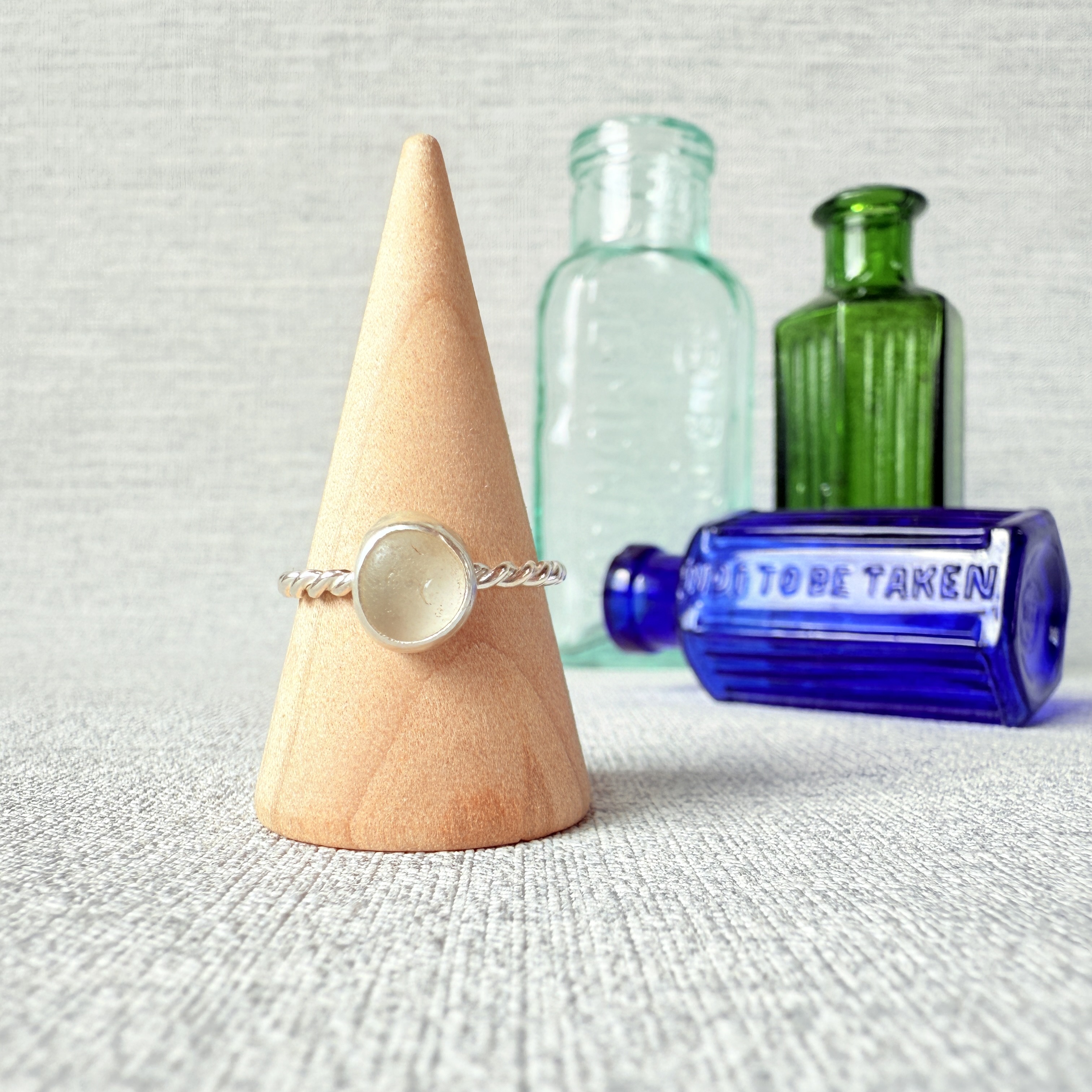 Size P - Sea Glass Ring