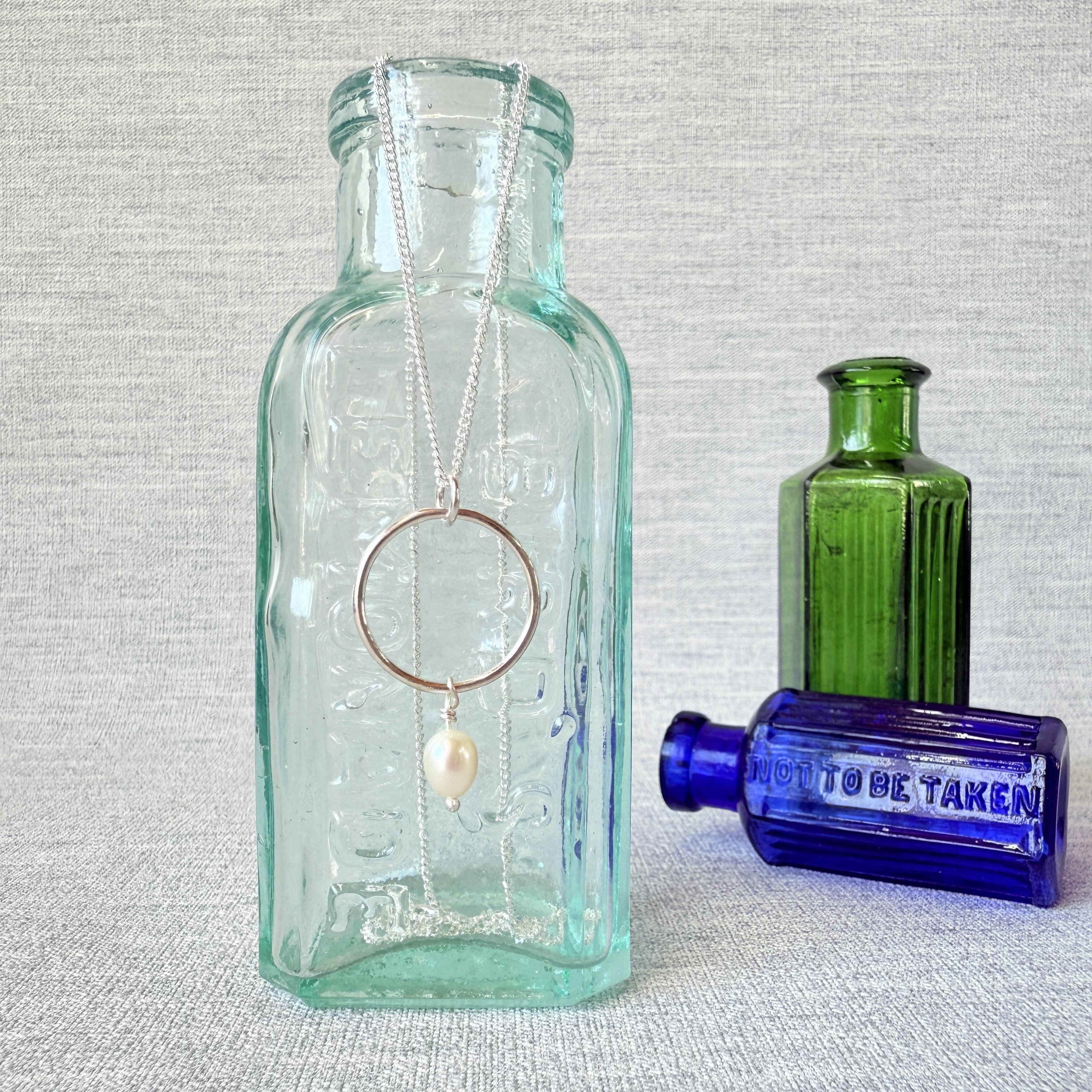 Halo And Pearl Necklace