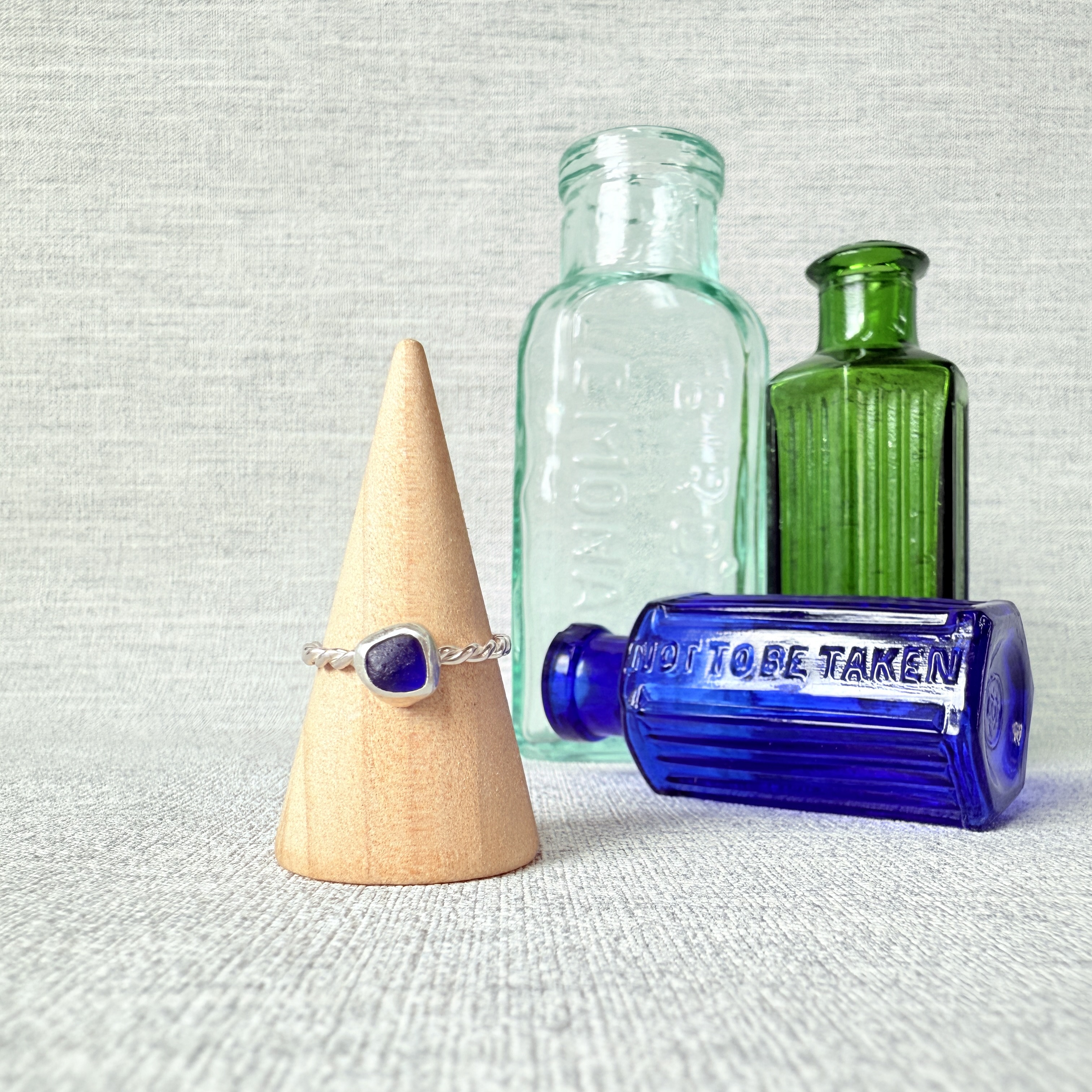 Size M - Sea Glass Ring