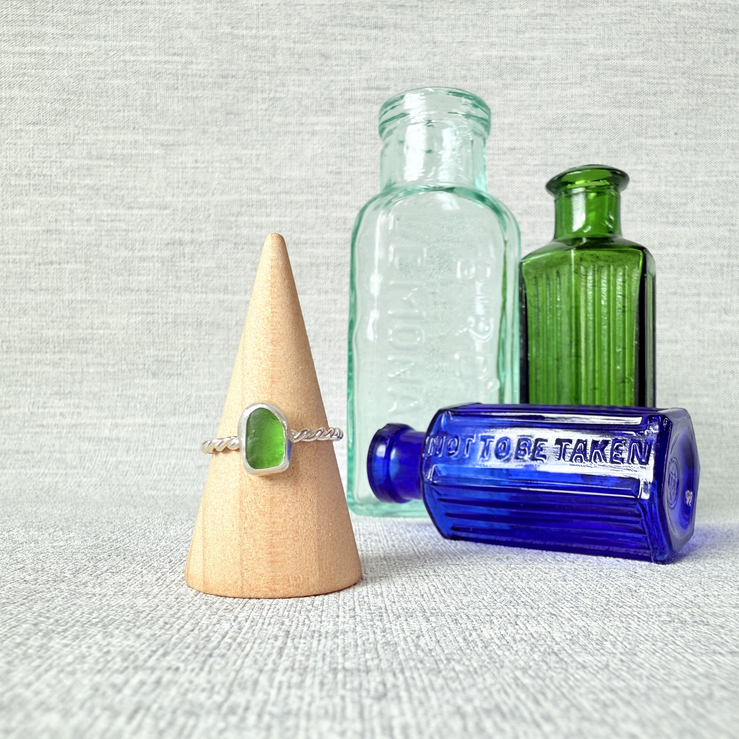 Size M - Sea Glass Ring