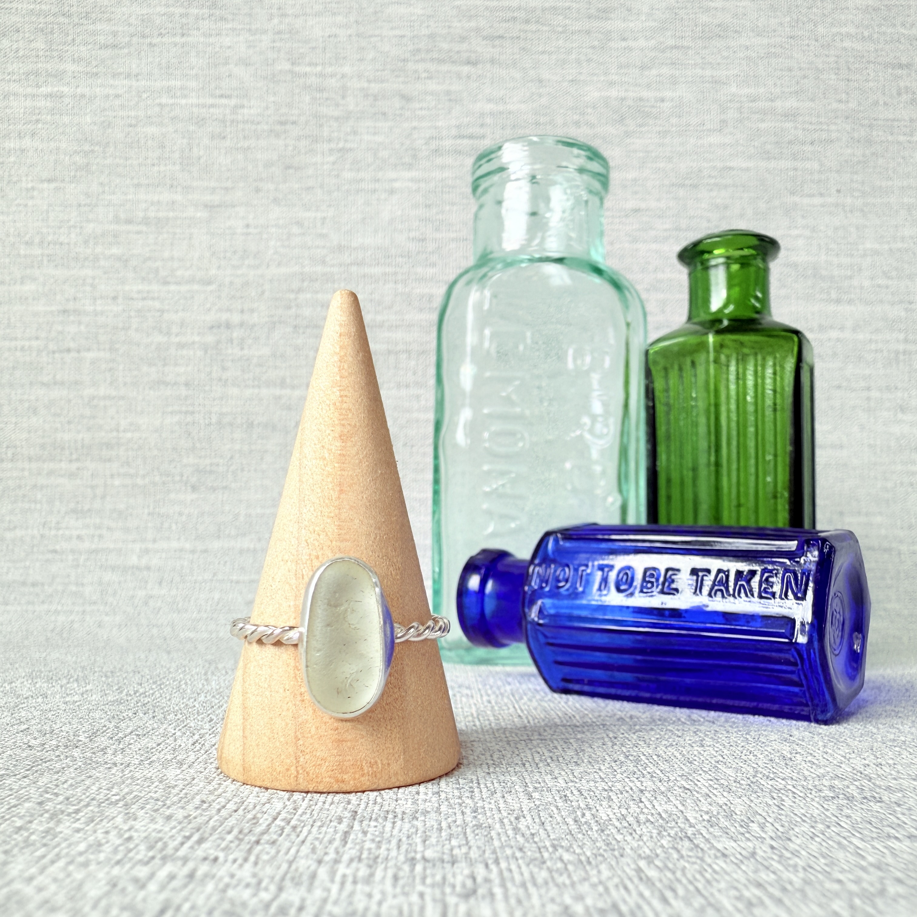 Size T - Sea Glass Ring