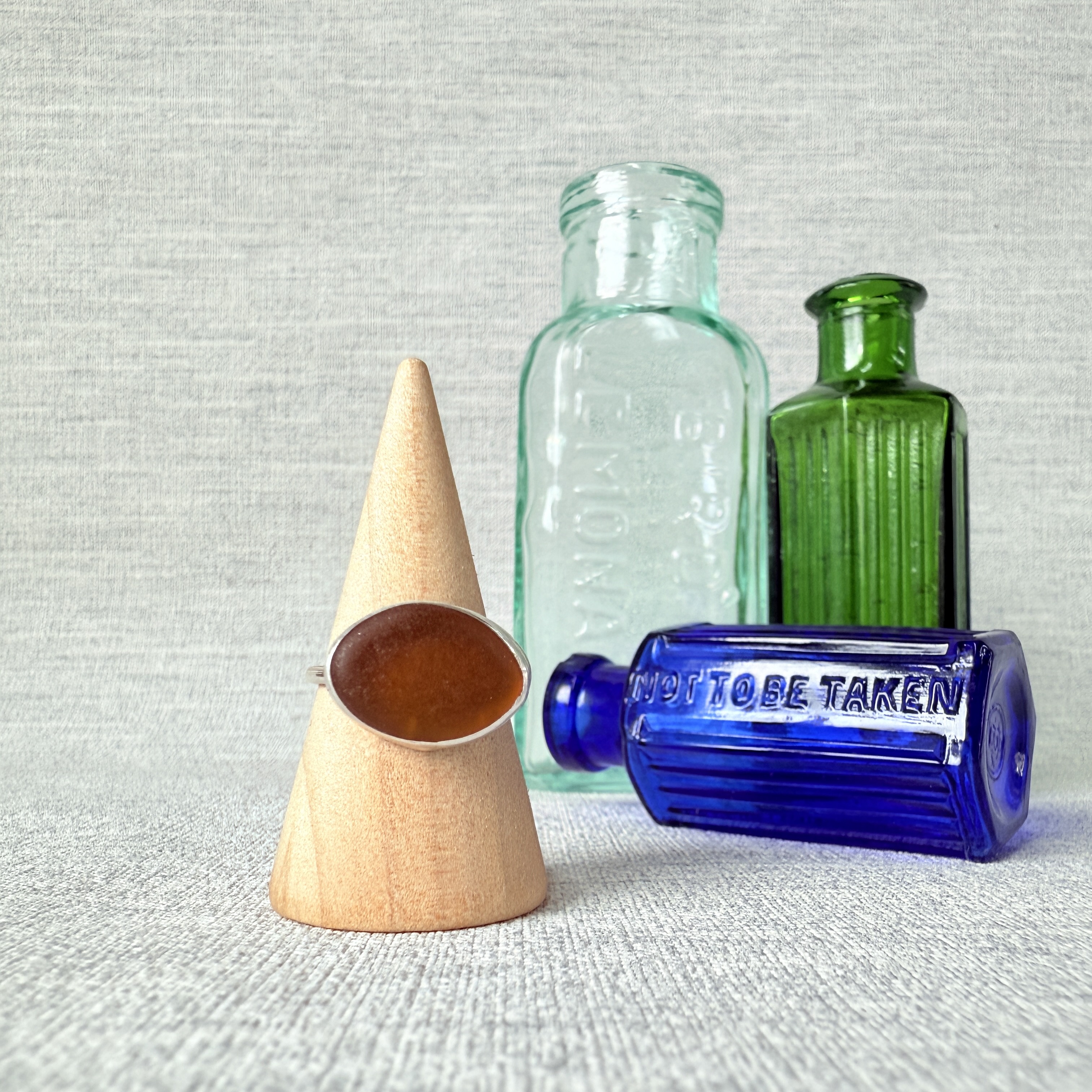 Size M - Sea Glass Ring