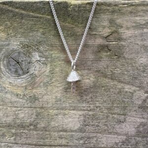 Mushroom Silver Necklace