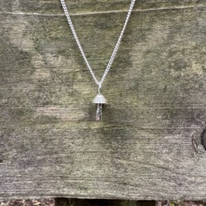 Mushroom Silver Necklace