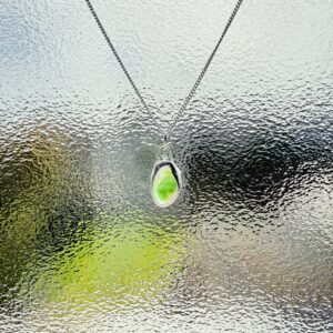 Sea Glass Necklace - backless bezel