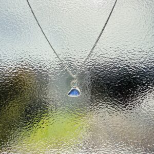 Sea Glass Necklace - backless bezel