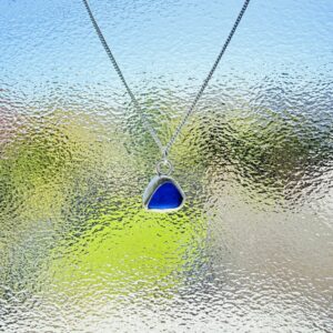 Sea Glass Necklace - backless bezel