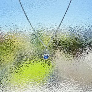 Sea Glass Necklace - backless bezel