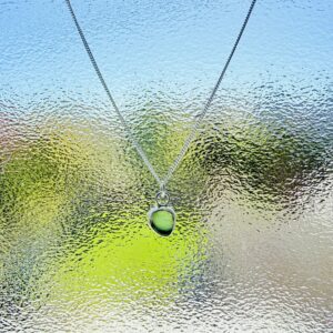 Sea Glass Necklace - backless bezel