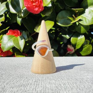 Adjustable Sea Glass Ring. Size J-N