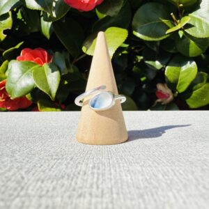 Adjustable Sea Glass Ring. Size P-T