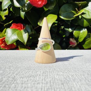 Adjustable Sea Glass Ring. Size P-T
