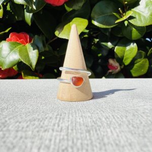 Adjustable Sea Glass Ring. Size S-W