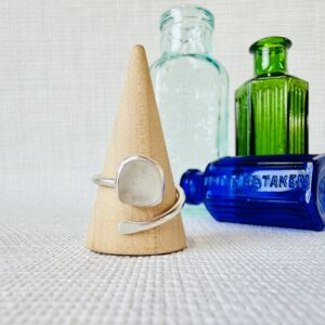 Adjustable Sea Glass Ring. Size O-S