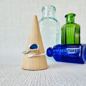Adjustable Sea Glass Ring. Size R-V