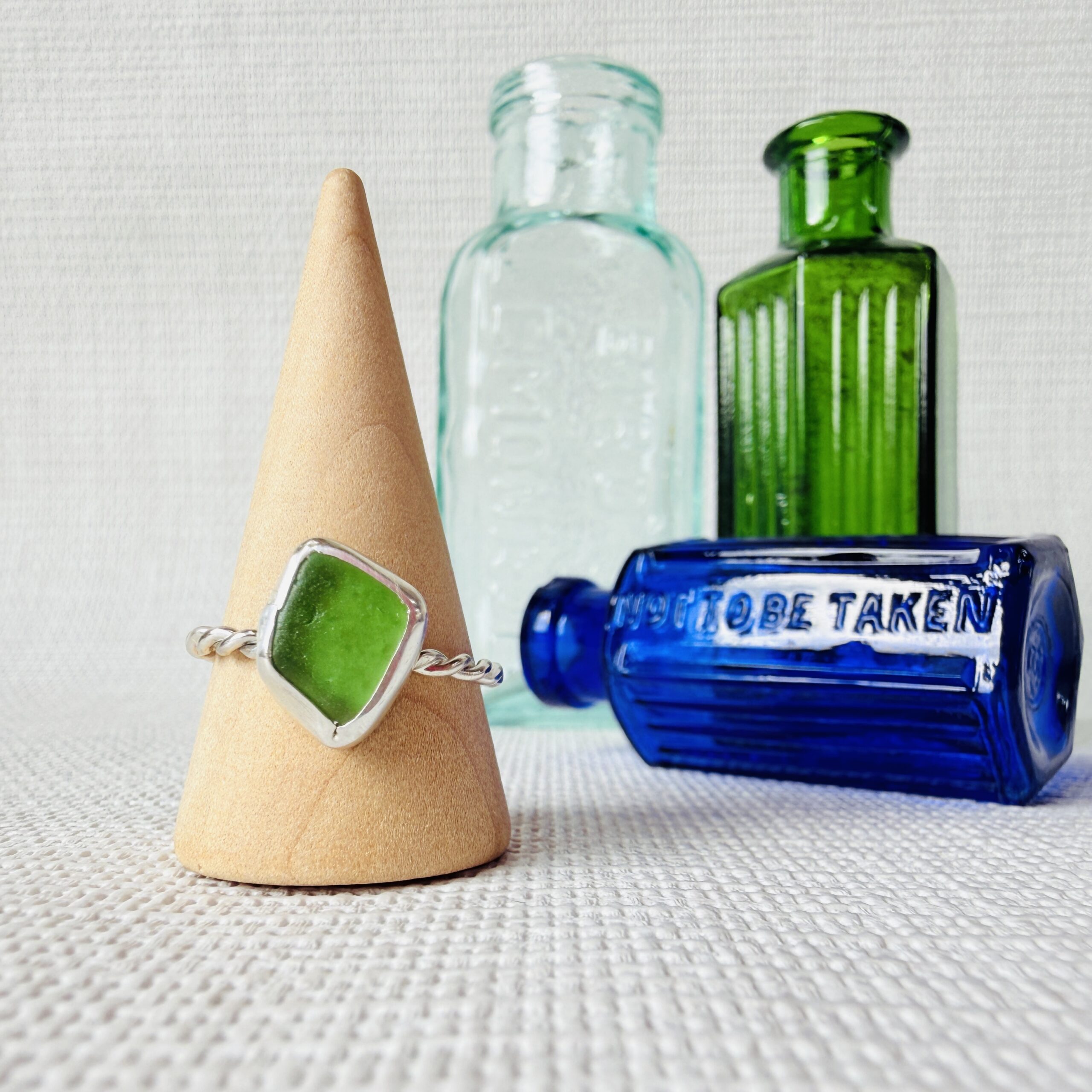 Size T - Sea Glass Ring