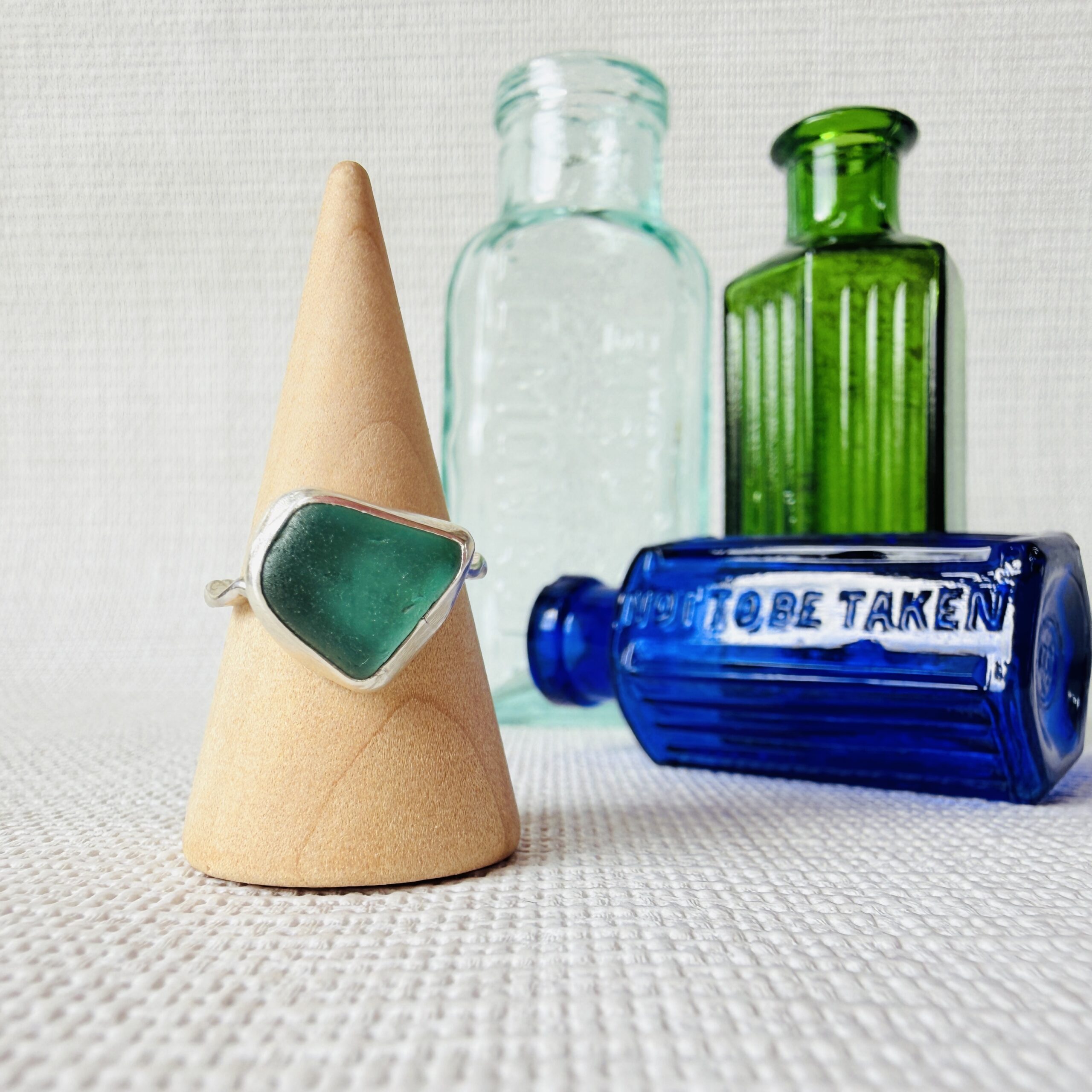 Size M - Sea Glass Ring
