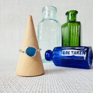 Size L - Sea Glass Ring