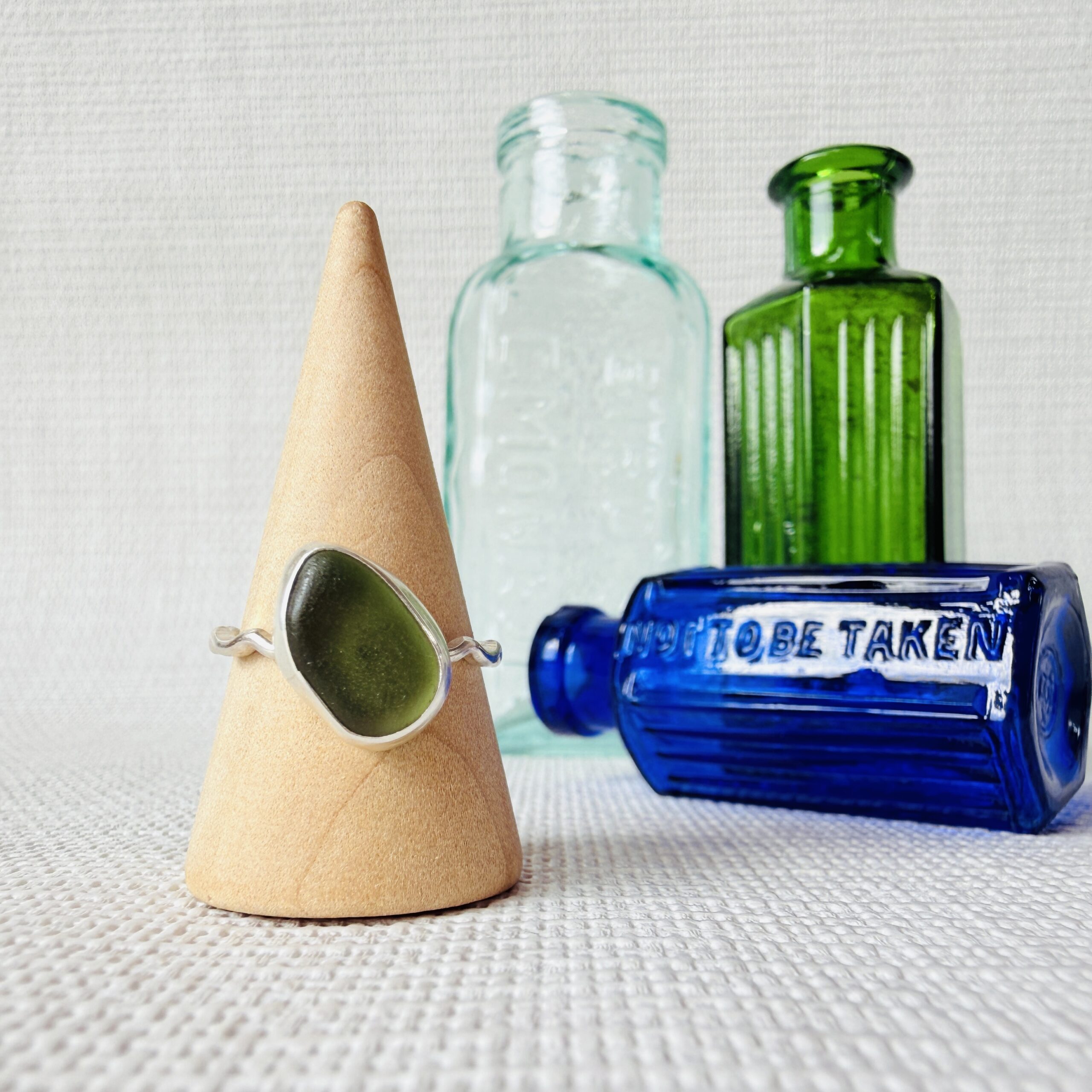 Size P - Sea Glass Ring