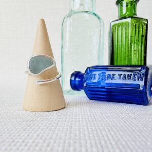 Adjustable Sea Glass Ring. Size K-O