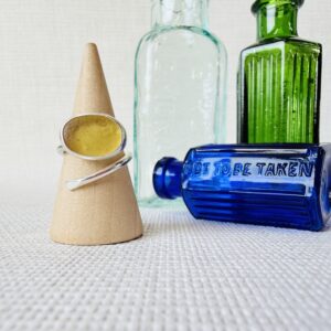 Adjustable Sea Glass Ring. Size K-O