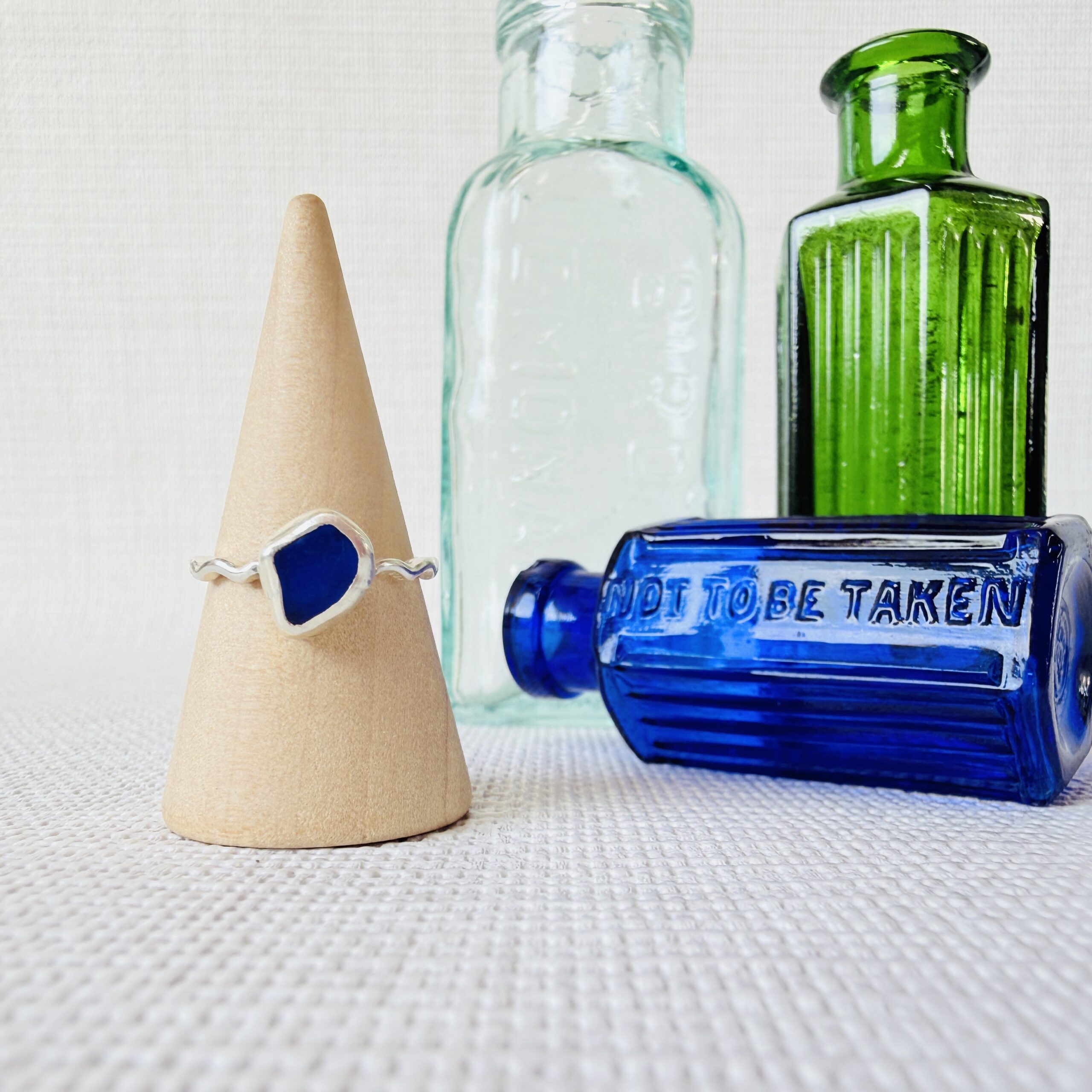 Size L - Sea Glass Ring