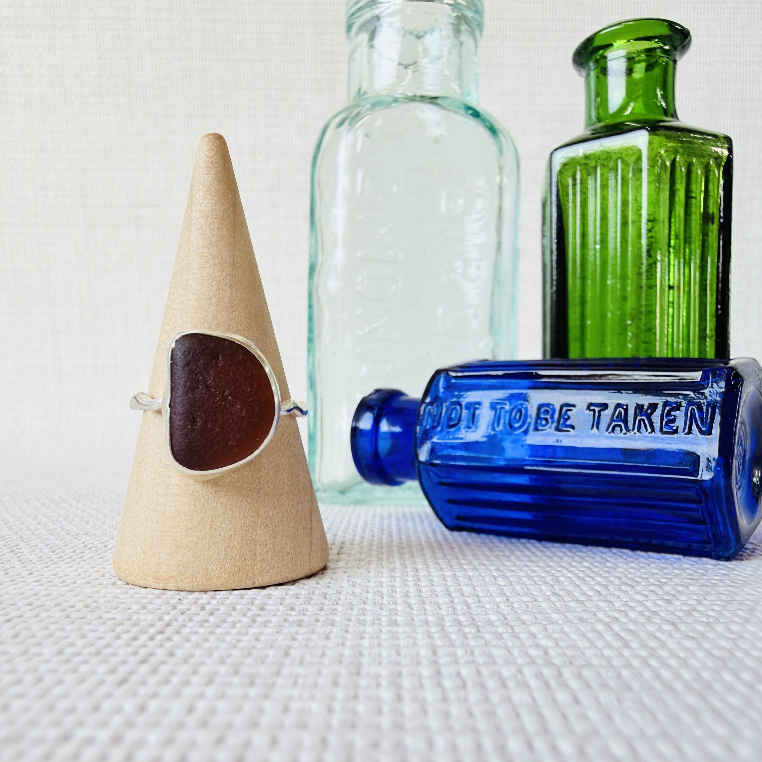 Size M - Sea Glass Ring