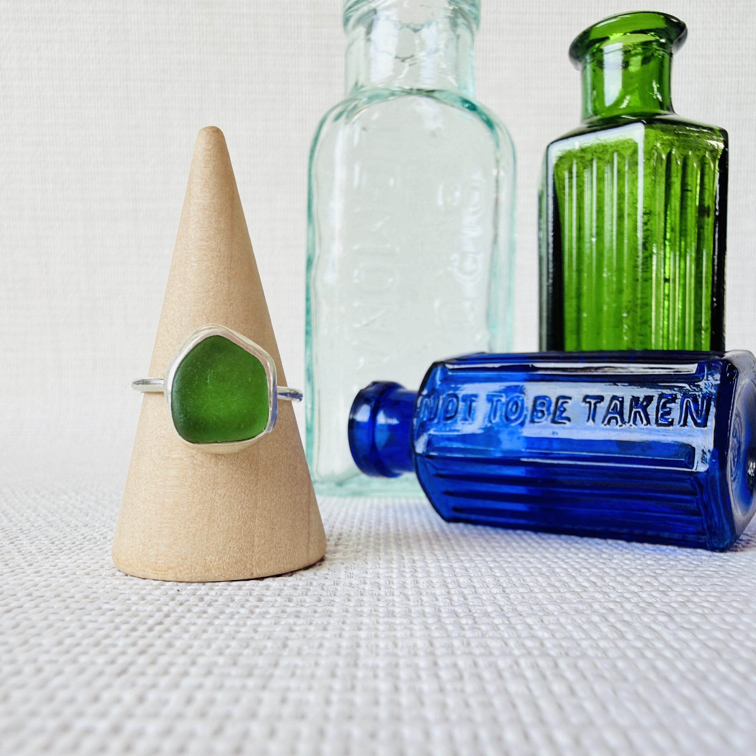 Size M - Sea Glass Ring