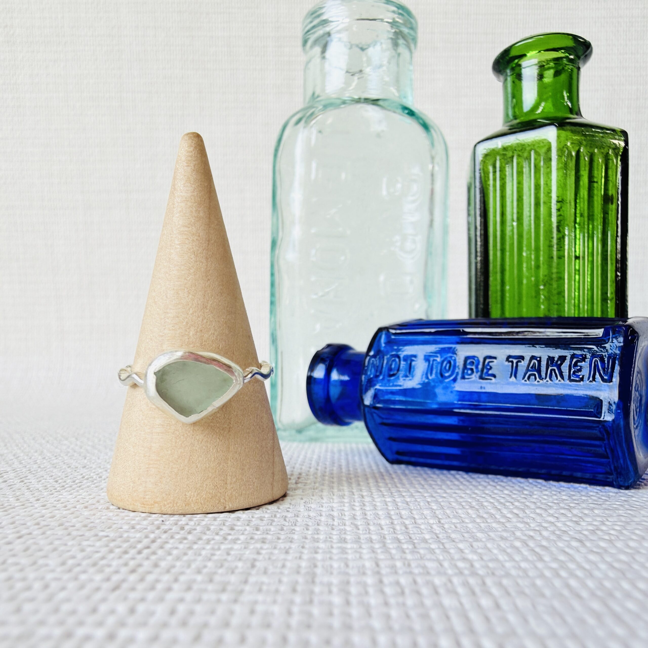 Size P - Sea Glass Ring